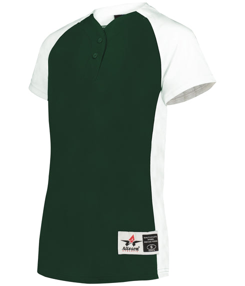 Alleson Girls Two-Button Softball Jersey